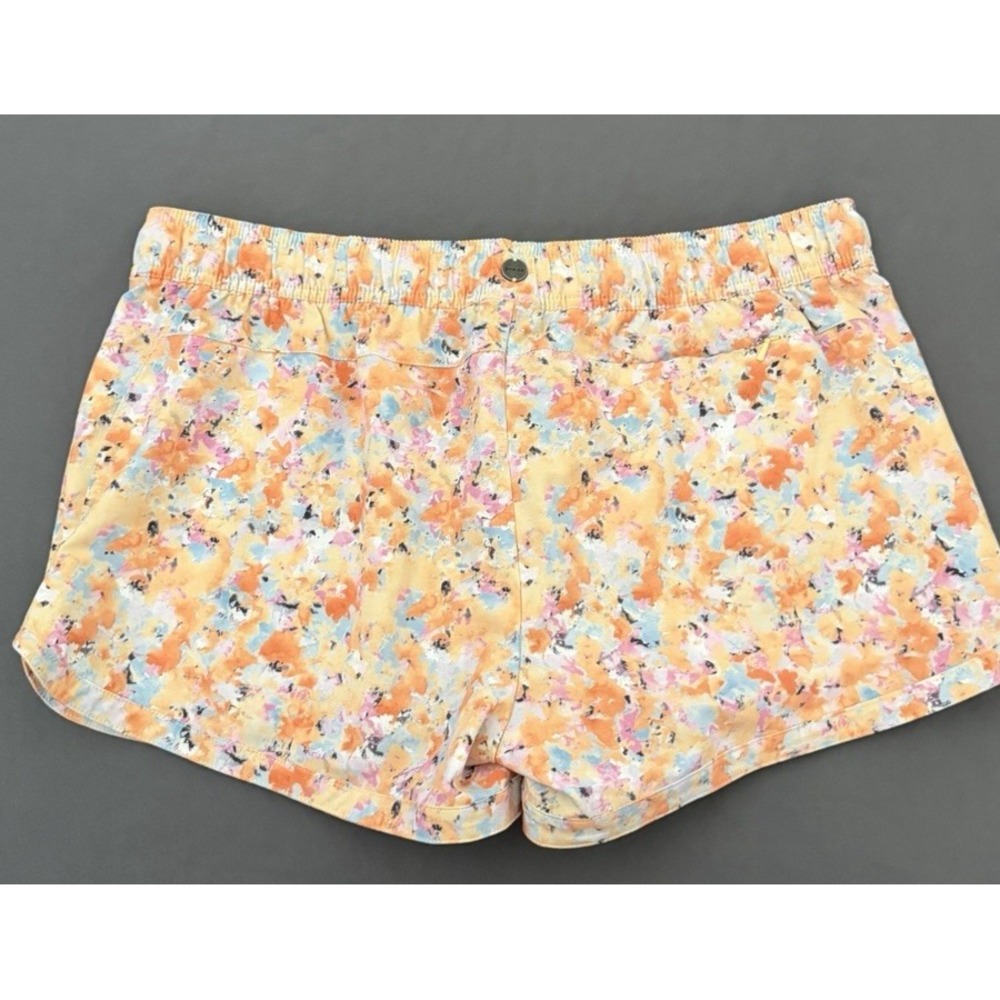 Prana Mariya Shorts Women's Size Large Orange Athletic Elastic Waist New! - Picture 6 of 8